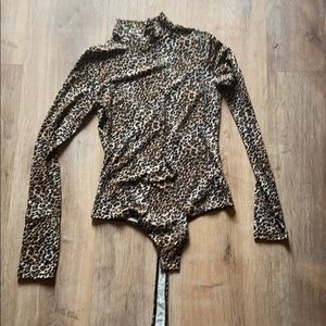 Cheetah Turtle Neck Soft & Comfy Body Suit